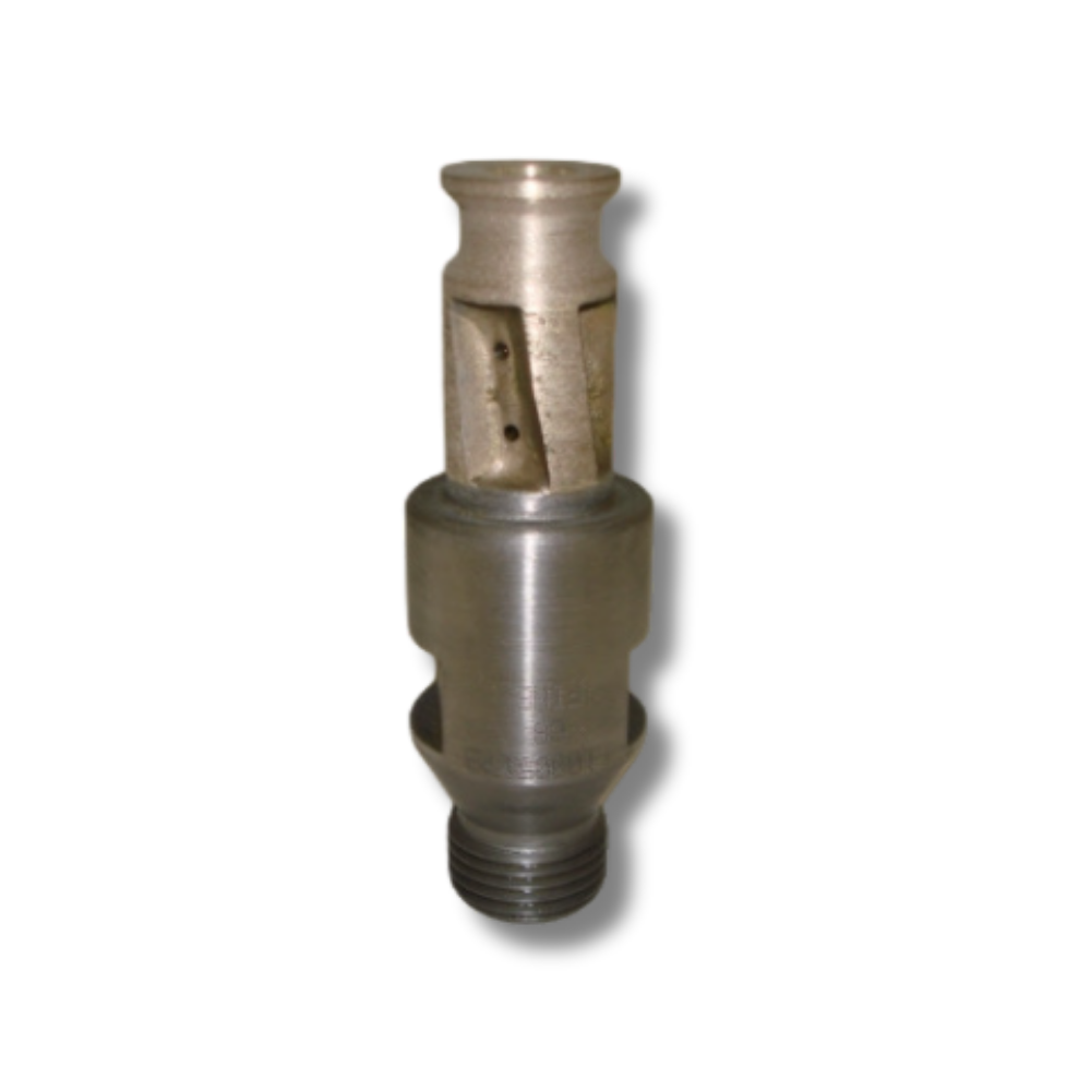 Scule diamantate combinate cu 2 operații si răcire, prindere 1/2 gas, L=75 mm, diametru 15 mm, pentru prelucrarea sticlei cu grosimi de 4, 5, 6, 8, 10, 12, 15 și 19 mm.