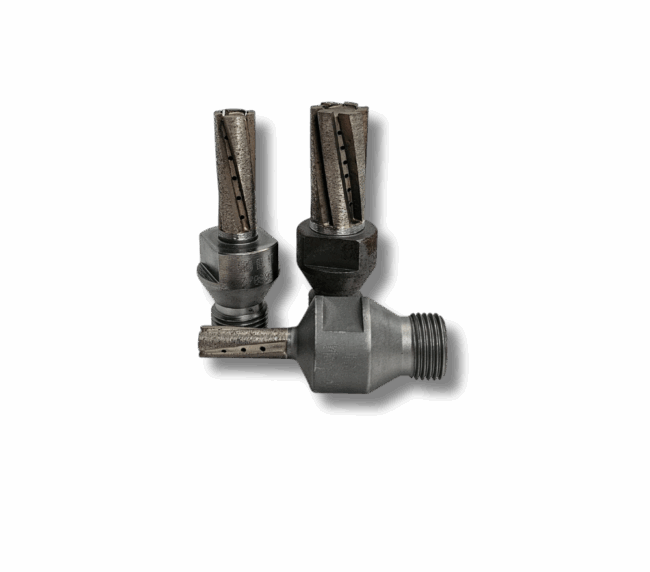 Router segmentat, cu diametru de 8,10,12,16 și 20 mm , prindere 1/2 gas, L=75mm,  granulație 70
